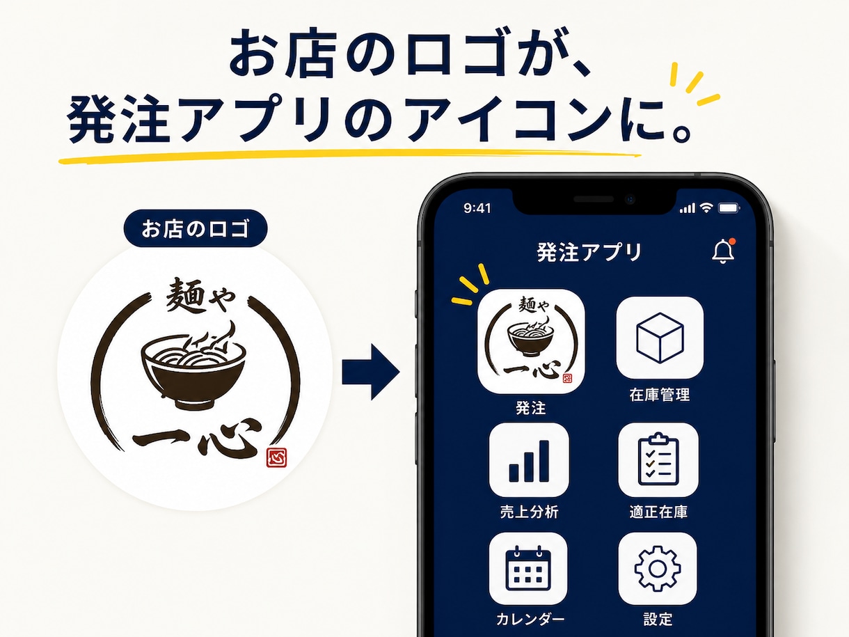 飲食店の発注業務アプリを、オーダーメイドで作ります 毎日の複雑な発注を、アルバイトの業務レベルまで引き下げます。 イメージ6