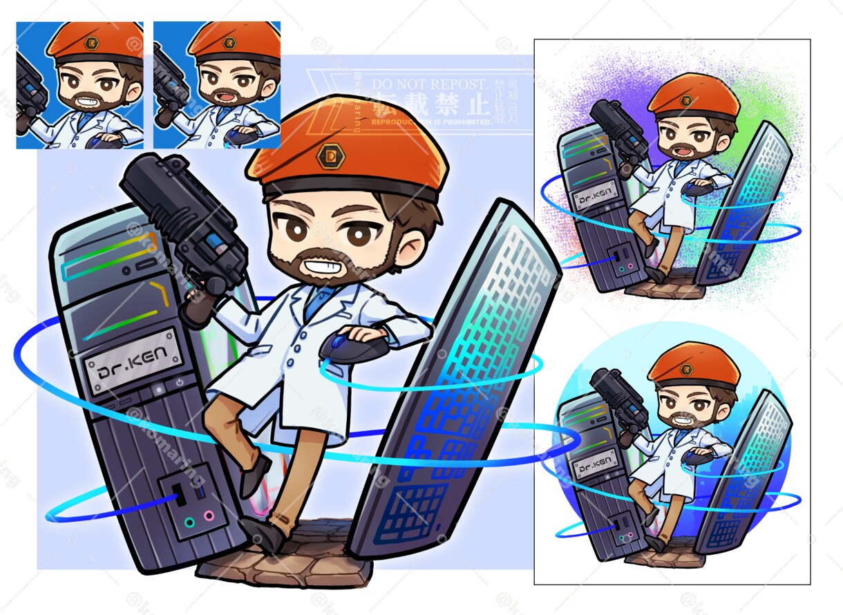 デフォルメキャラクター制作いたします キャラの体格は選べる２タイプ！ イメージ9