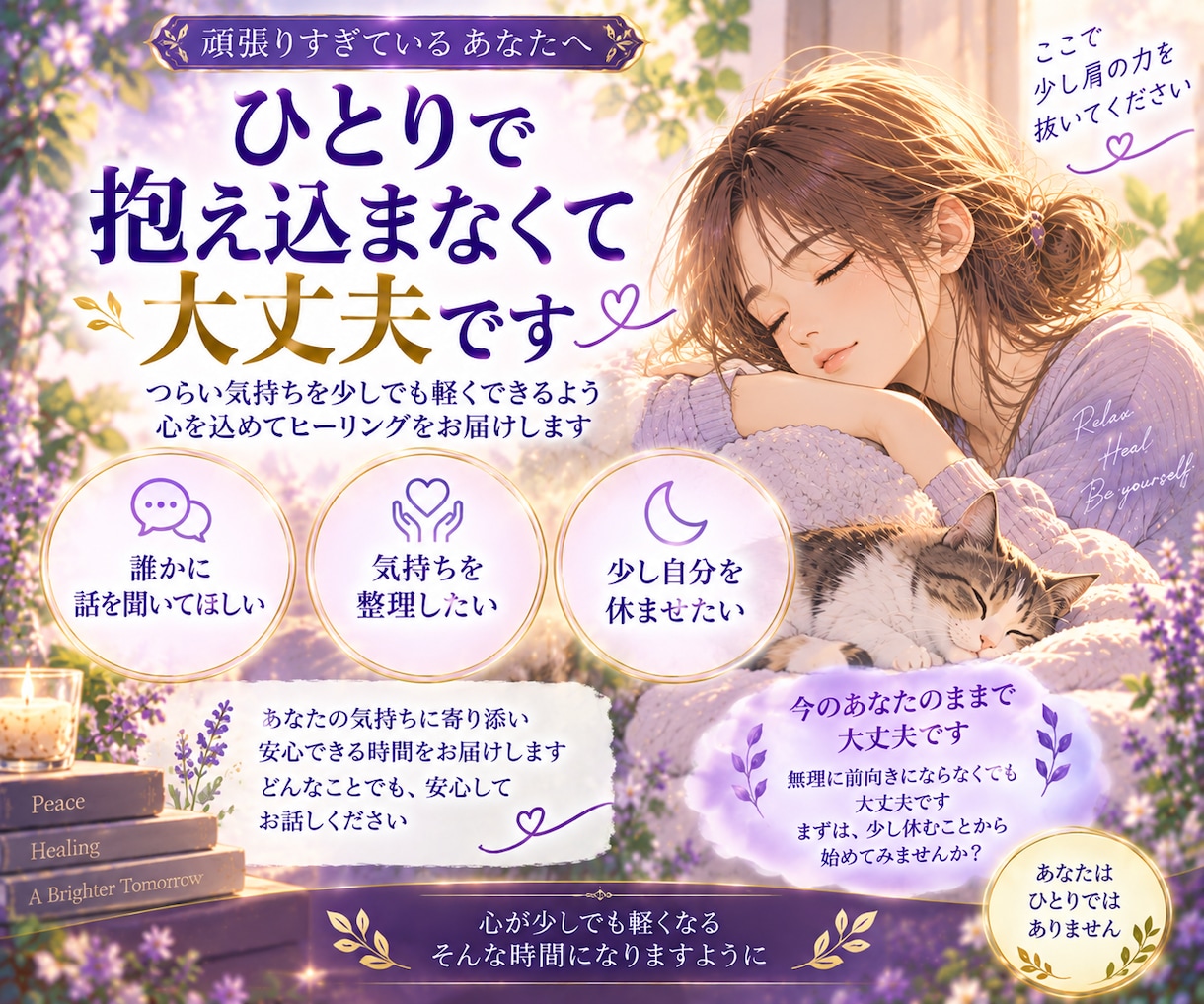 ストレスで爆発しそうな方、癒しのヒーリング届けます 頑張りすぎて心がいっぱいのあなたへ、自分をいたわる癒しの時間 イメージ3