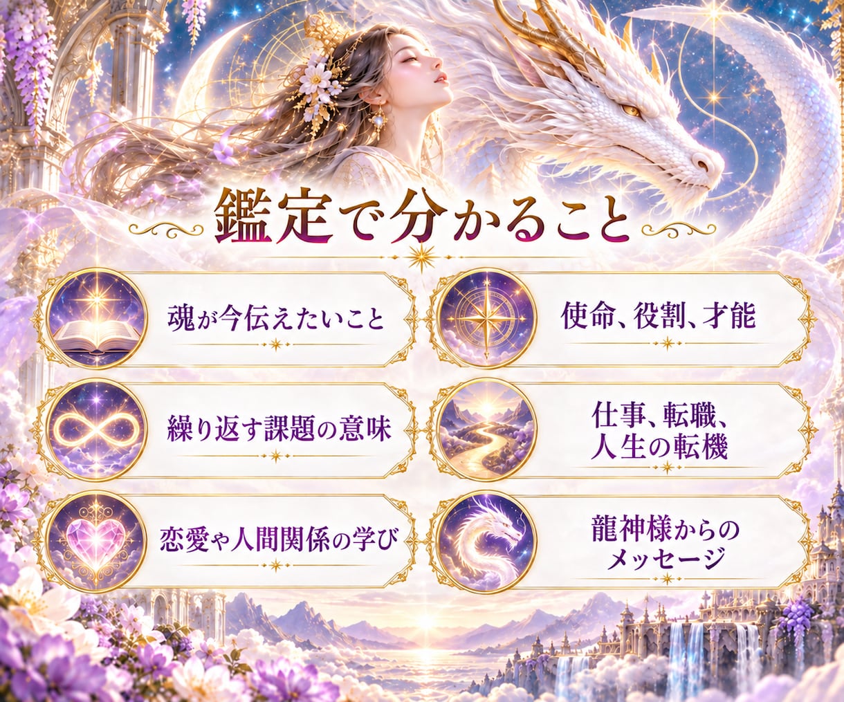 霊視霊感霊聴ハイヤーセルフと繋がり魂の声を伝えます 龍眼・龍神チャネリングで使命・才能・人生の転機を読み解きます イメージ4