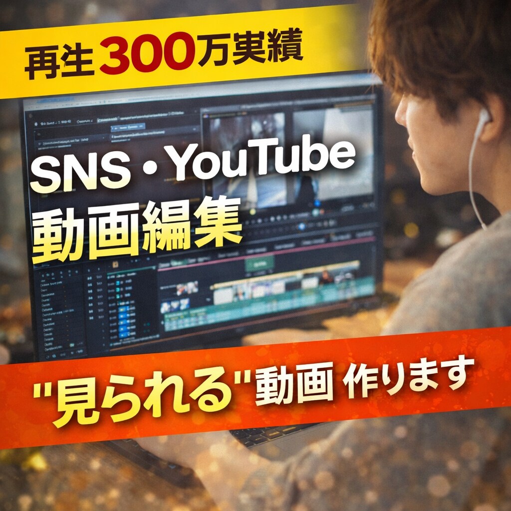 SNS・YouTube動画編集します 「見やすく・伝わる動画」に仕上げます。 イメージ1