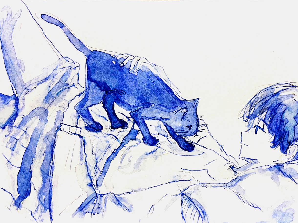 商用可・目を引く印象的なインクイラストお描きます アイコン•歌ってみた動画・MV・配信・小説表紙・プレゼントに イメージ5