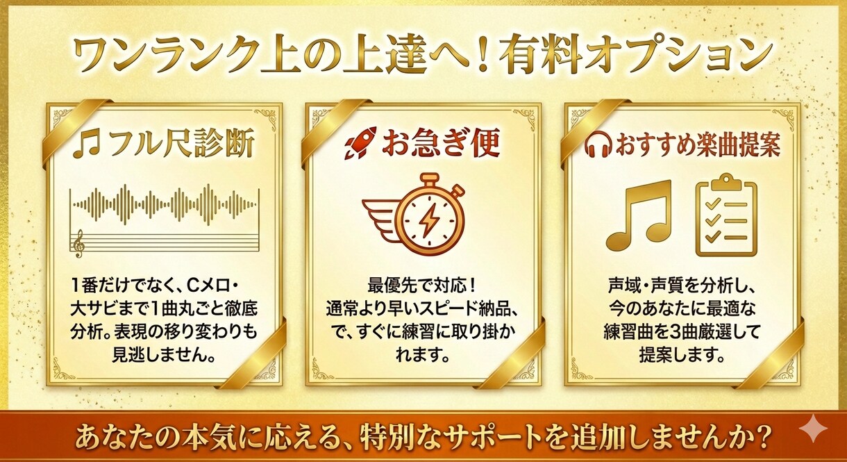 こっそり上達！現役講師が歌の伸び代教えます 歌声レベル認定＆あなた専用の練習メニューを処方します イメージ8