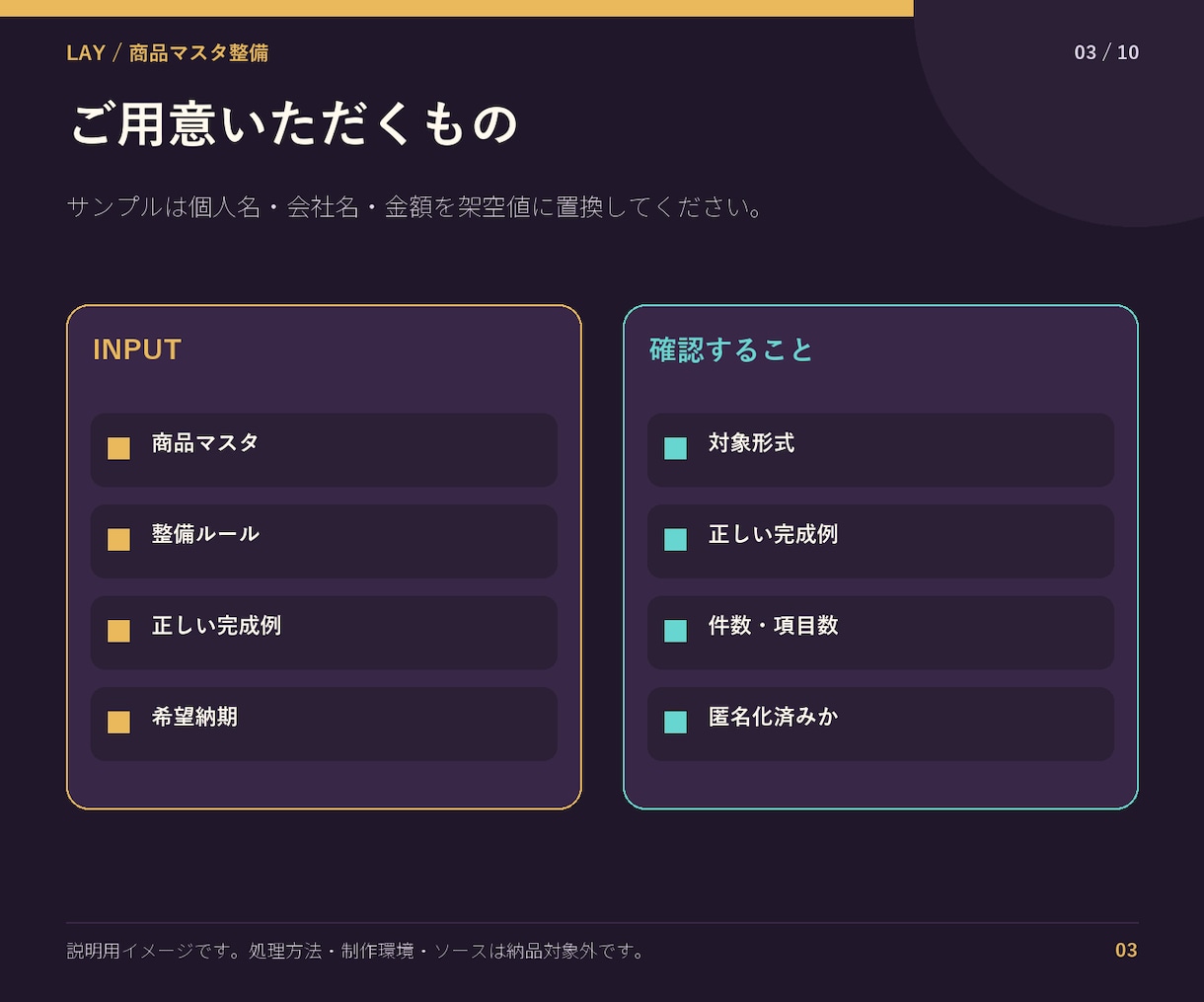 商品台帳の表記統一と重複整理をします 未確定箇所を残し確認しやすい一覧へ イメージ3