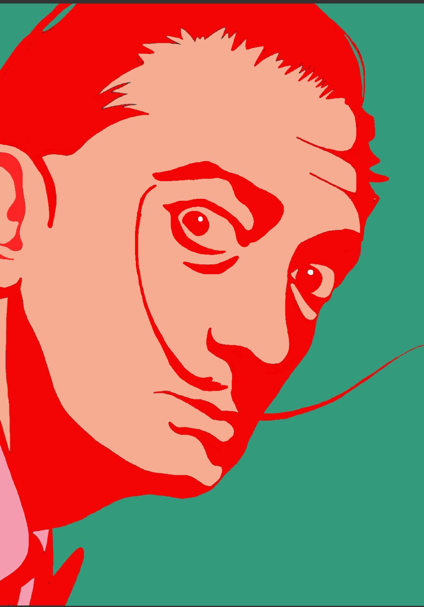 影を強調した似顔絵を描きます クールな似顔絵イラストが欲しい方にオススメです！ イメージ2