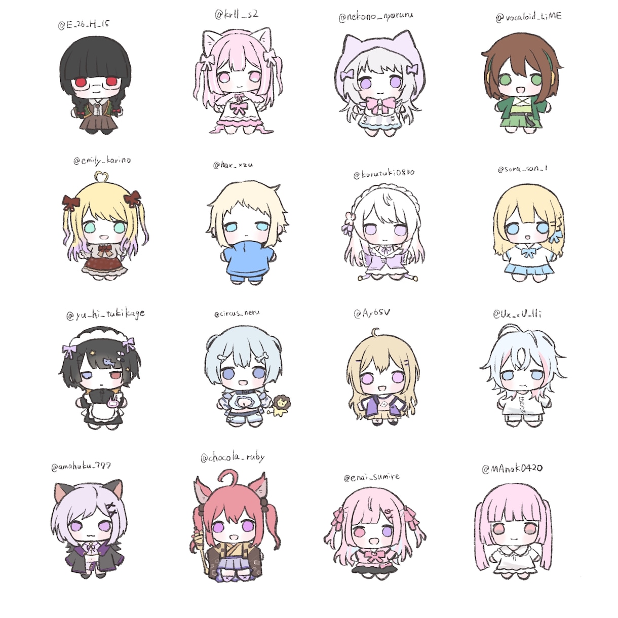 最短即日！SD、ミニキャライラスト作成します SNSアイコン、サムネ、グッズにも！修正回数無制限！ イメージ8
