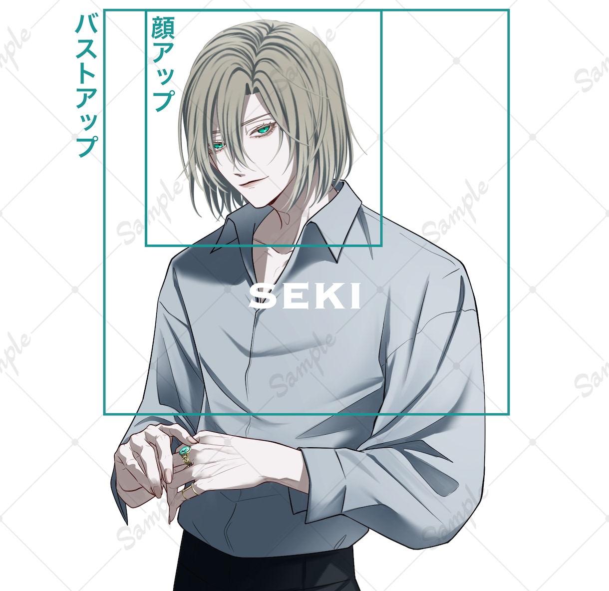 アイコン制作承ります 青年/中性的なキャラクターが得意です イメージ2