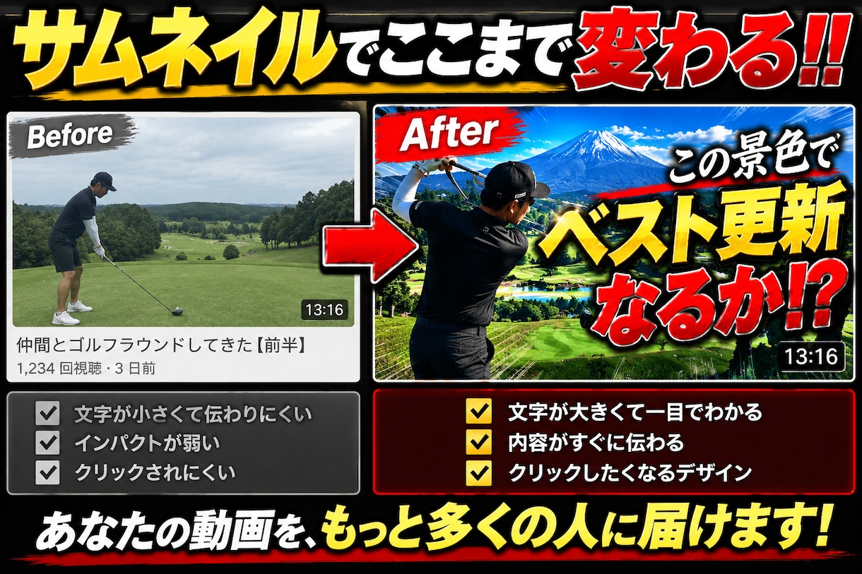 YouTubeのサムネイルを制作します AI活用で目を引くサムネを制作 イメージ4
