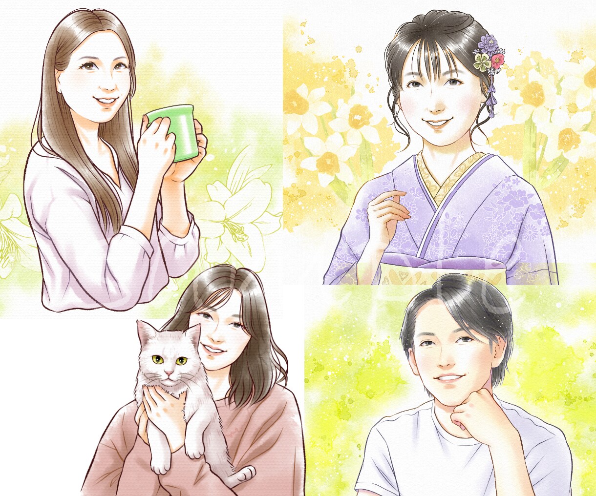 リアルやわらかタッチ✱好印象な似顔絵を描きます 納得のクオリティでビジネスに信頼感を！名刺、SNSアイコンに イメージ10
