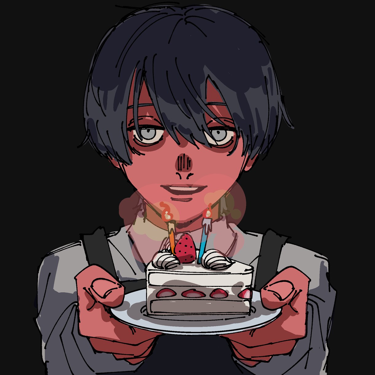 目を惹くダークポップなアイコンに仕上げます あなたの創作キャラや、希望の創作キャラを描きます イメージ8