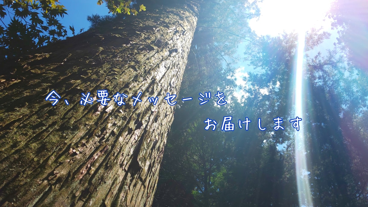 今、貴方に必要なメッセージをお届けます これからどうしたいか、どうしていこうか悩まれている方へ イメージ1