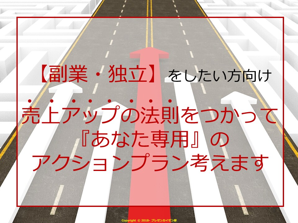 あなたの『やること・すべきこと』一緒に決めます 【アクションプラン】を決めて目標を現実に！理想の自分に！ イメージ1