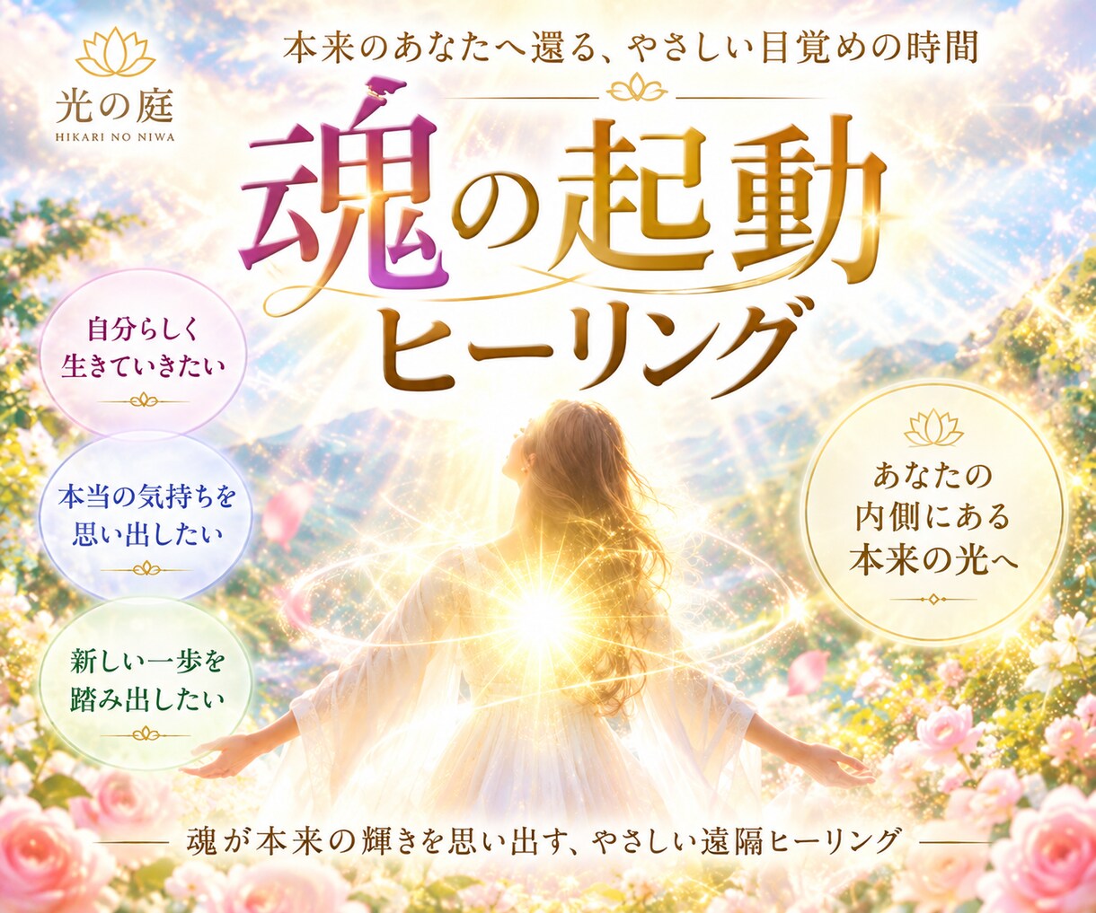 魂の起動ヒーリング｜本来の光を呼び覚まします あなたの内なる光を、目覚めのときへ イメージ1