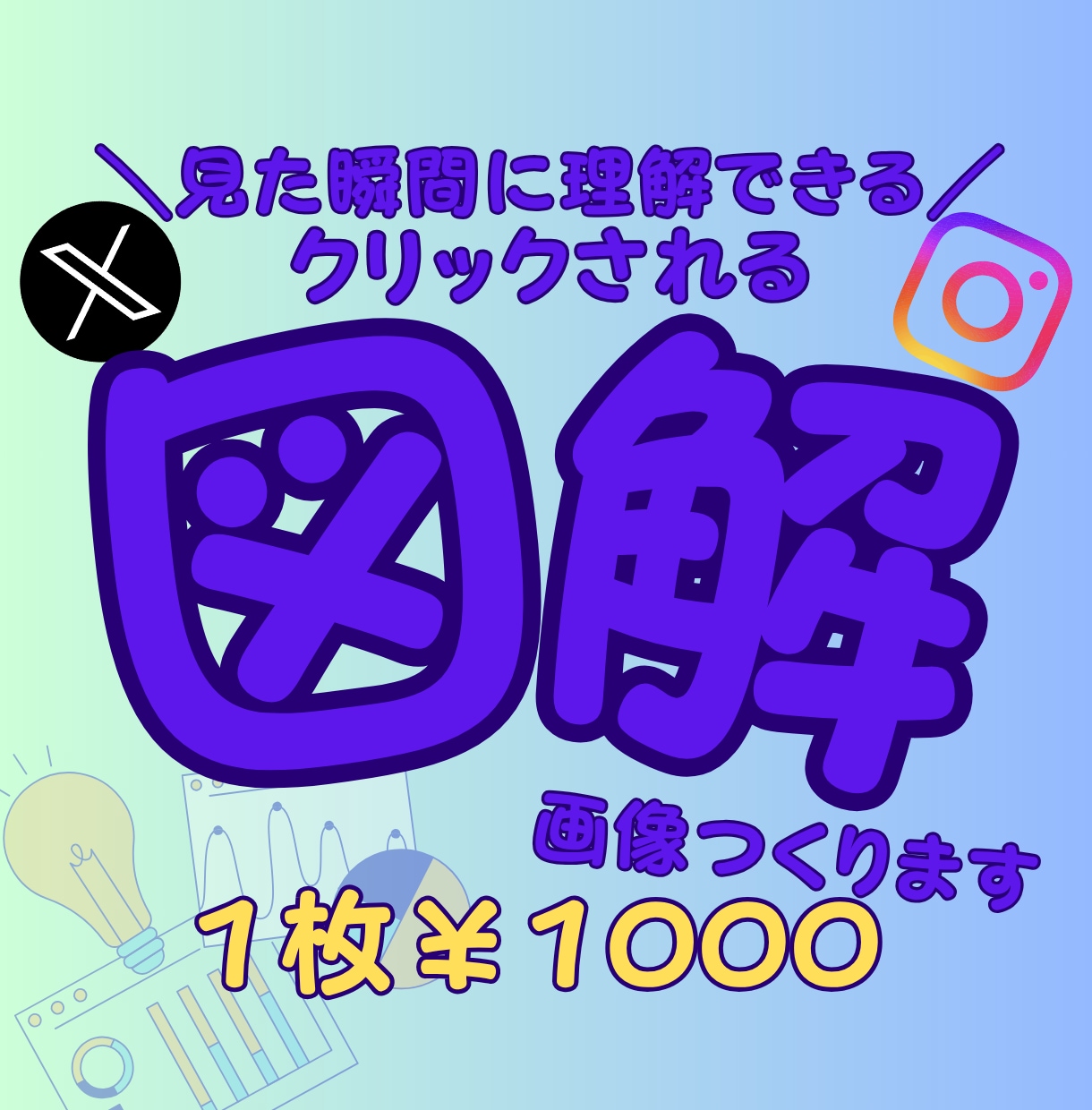 Canvaで見やすく伝わる　SNS用図解作成します SNS・ブログ・コンテンツ図解画像　難しい内容も伝わる図解に イメージ1