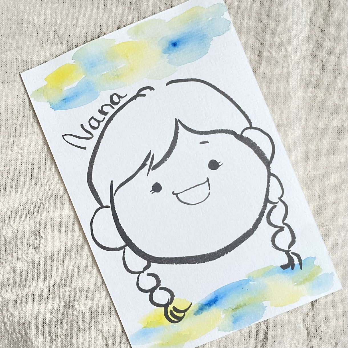 ゆるかわ筆タッチの似顔絵の作成をします キャラクターちっくな似顔絵！墨の質感で世界に１つのプレゼント イメージ3