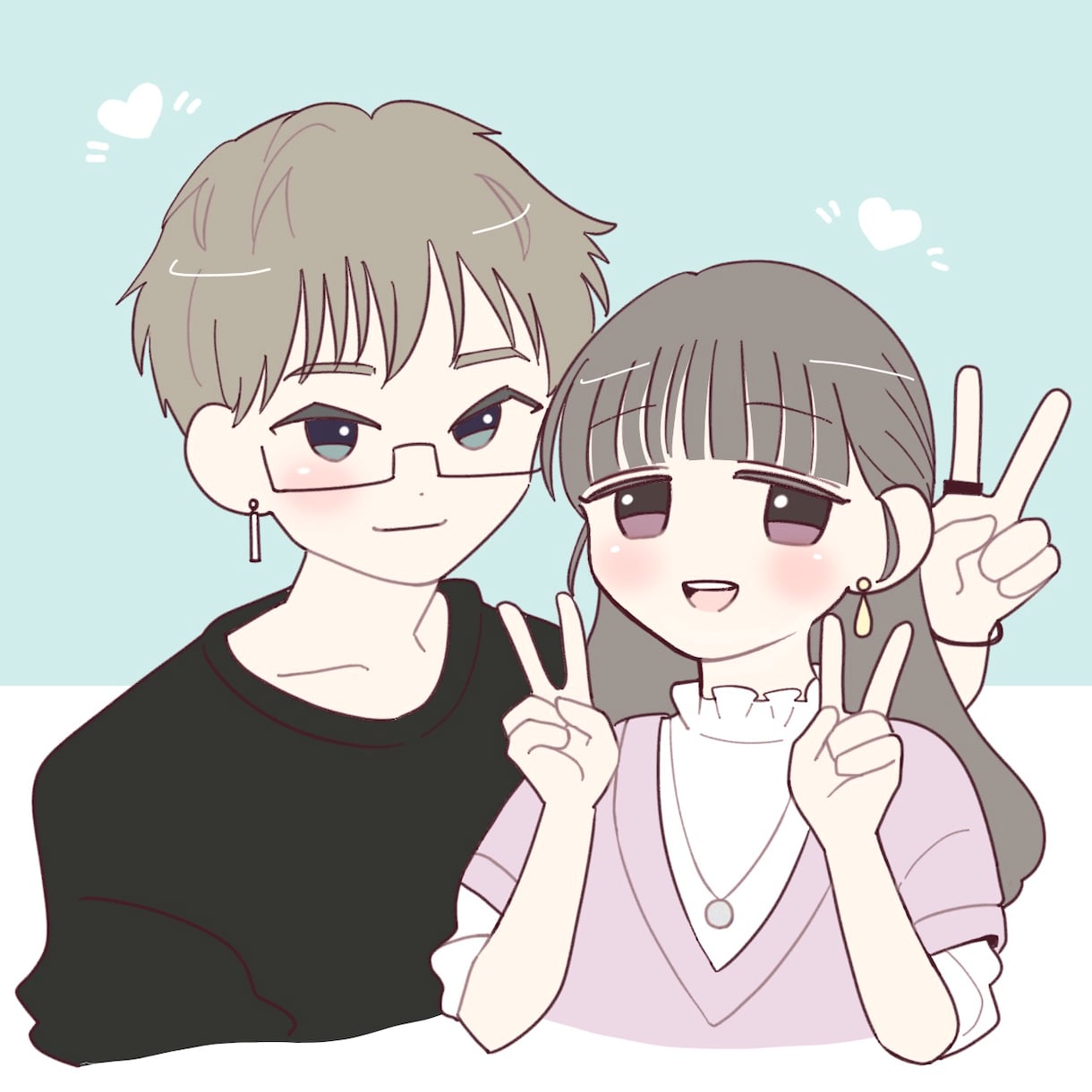 かわいいイラスト/似顔絵を描きます 愛くるしい表情の人物画が得意です イメージ2