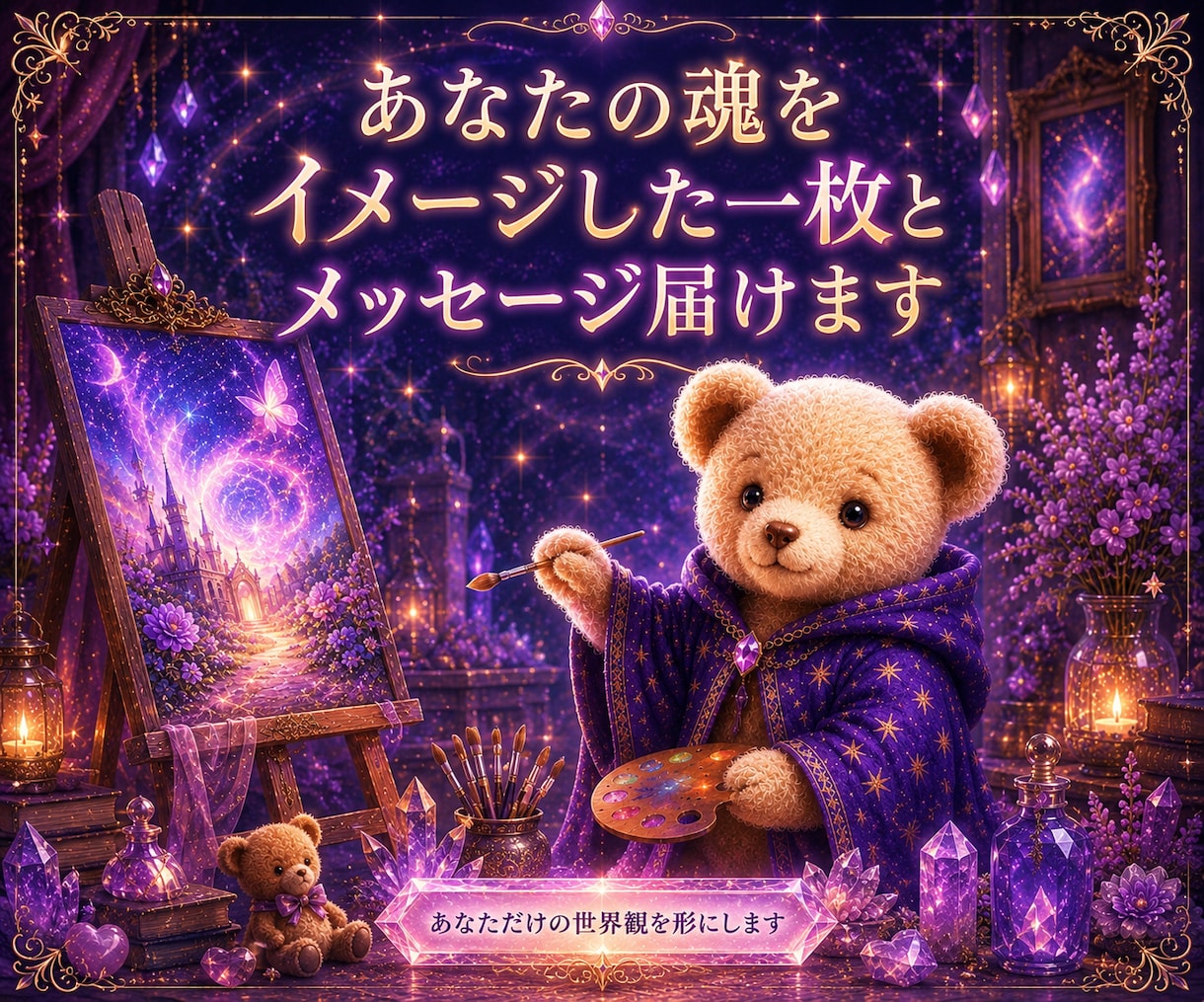 あなたの魂をイメージした一枚とメッセージ届けます あなただけの世界観を形にします イメージ1