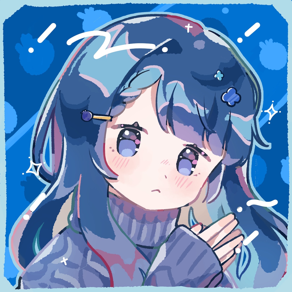 かわいい絵柄でアイコンを描きます 閉じ目、口開け差分がおまけでつきます。 イメージ1