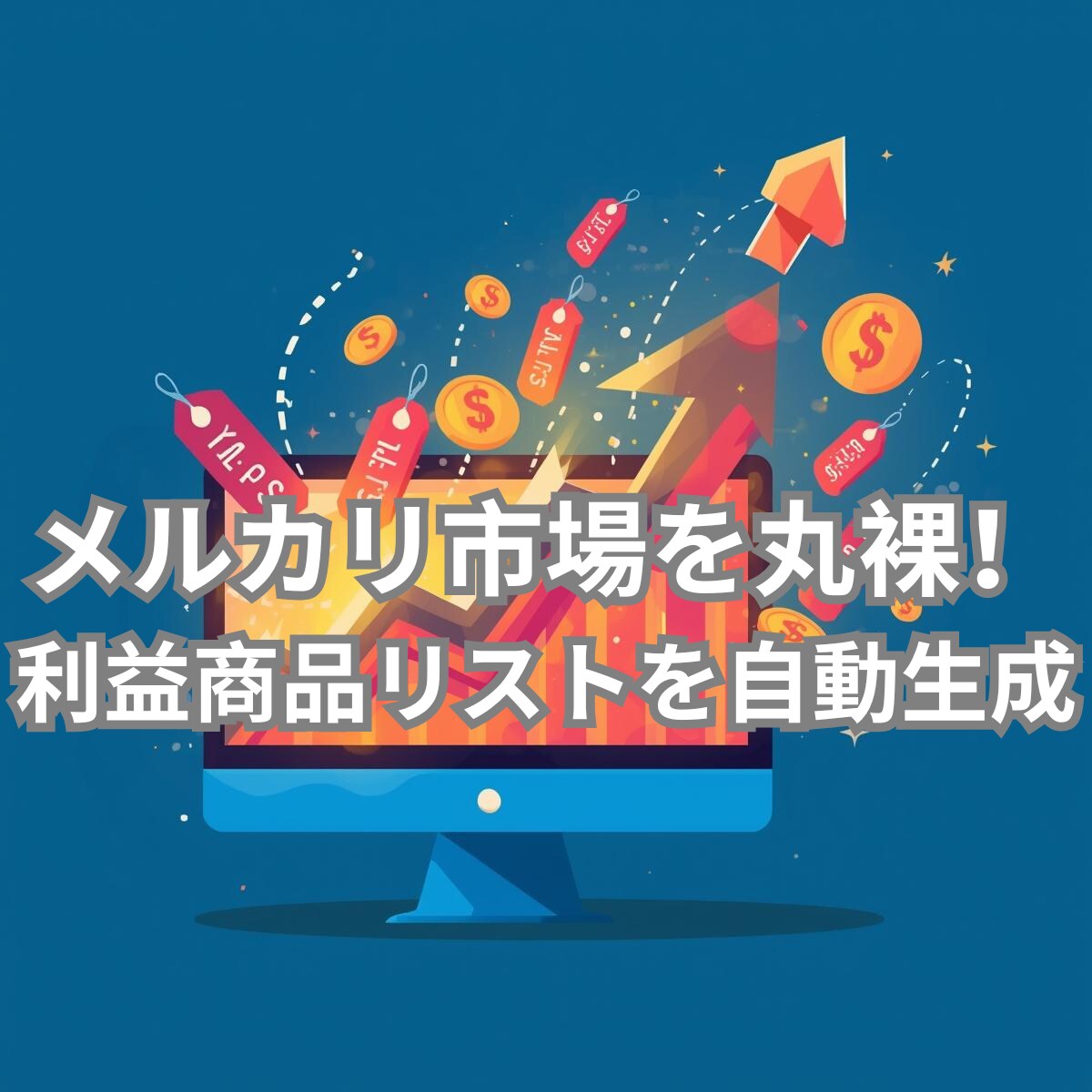 メルカリ 相場リサーチ＆新着監視ツール提供します ライバルセラー分析・仕入れアラート機能で物販を完全自動化 イメージ1