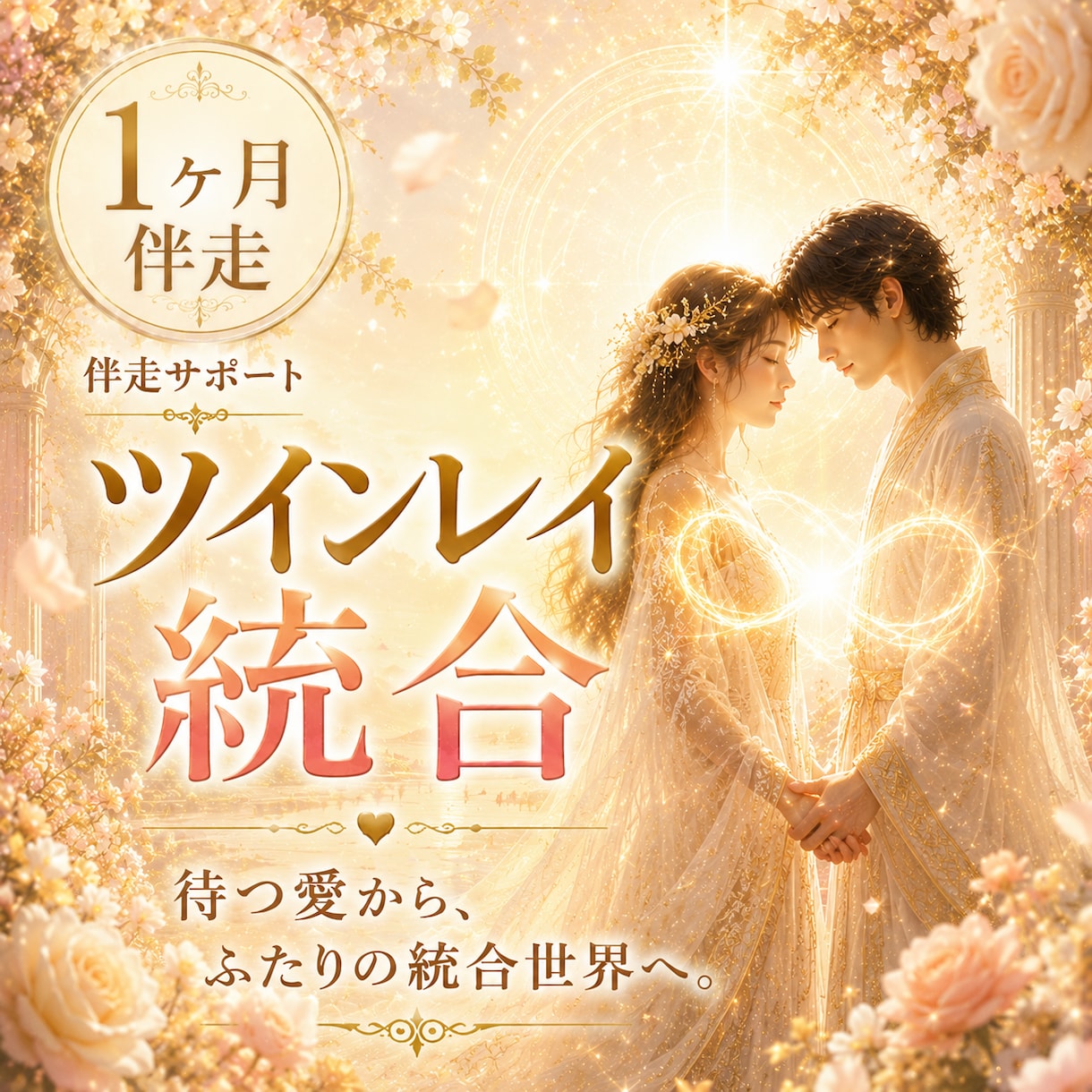 1ヶ月間✨ツインレイ統合プレミアム伴走します 【1ヶ月集中】ツインレイ統合―光へ還る伴走サポート イメージ1