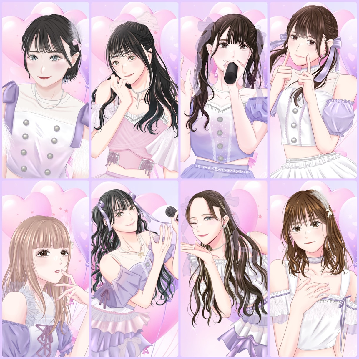 アイドルの似顔絵実績有！エモい似顔絵描きます NFTartistが映えるイラストを描きます！！グッズ化も◎ イメージ2