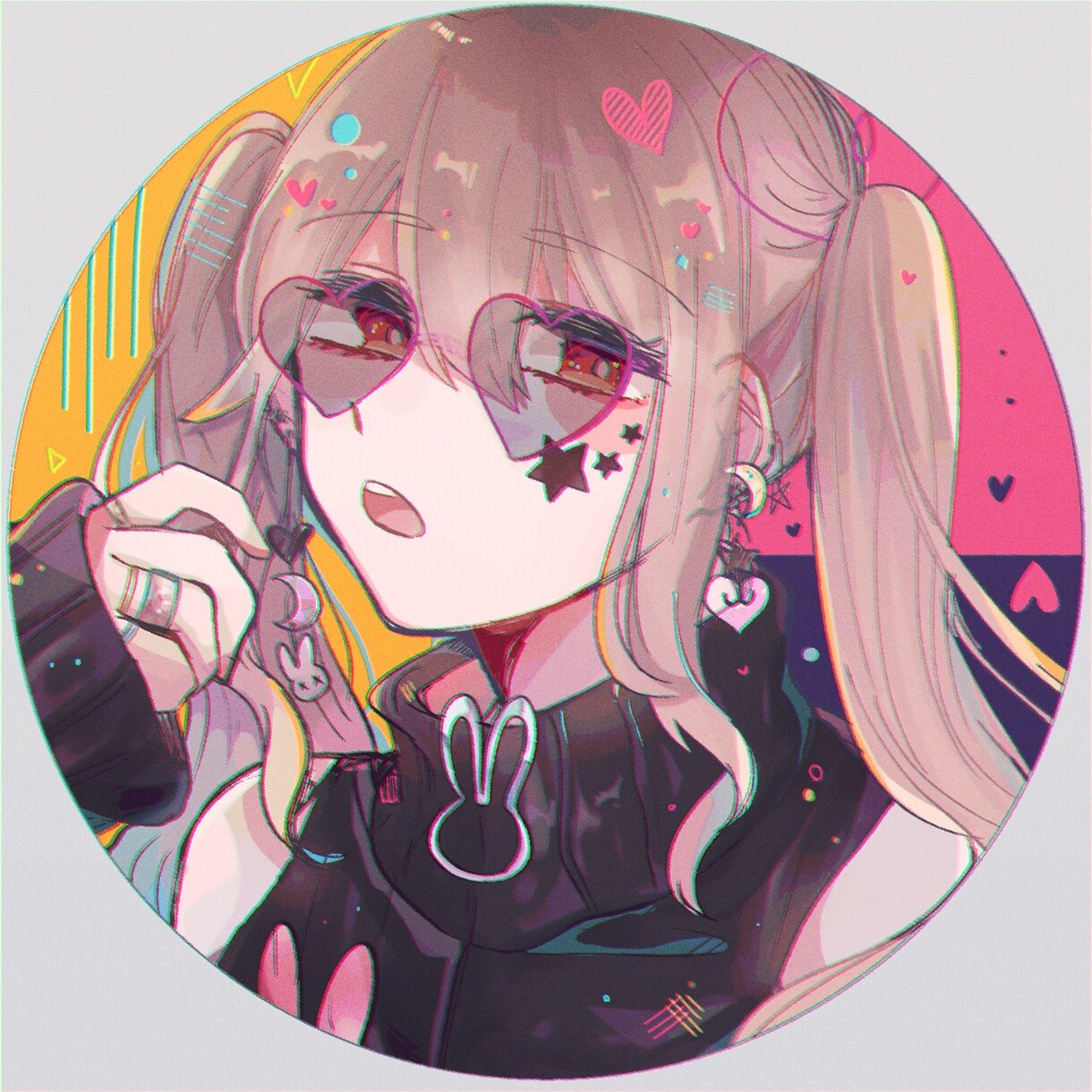 SNSアイコン、ヘッダーイラストお描きします ポップなものから病みかわまで！あなたの好きにお応えします！ イメージ6