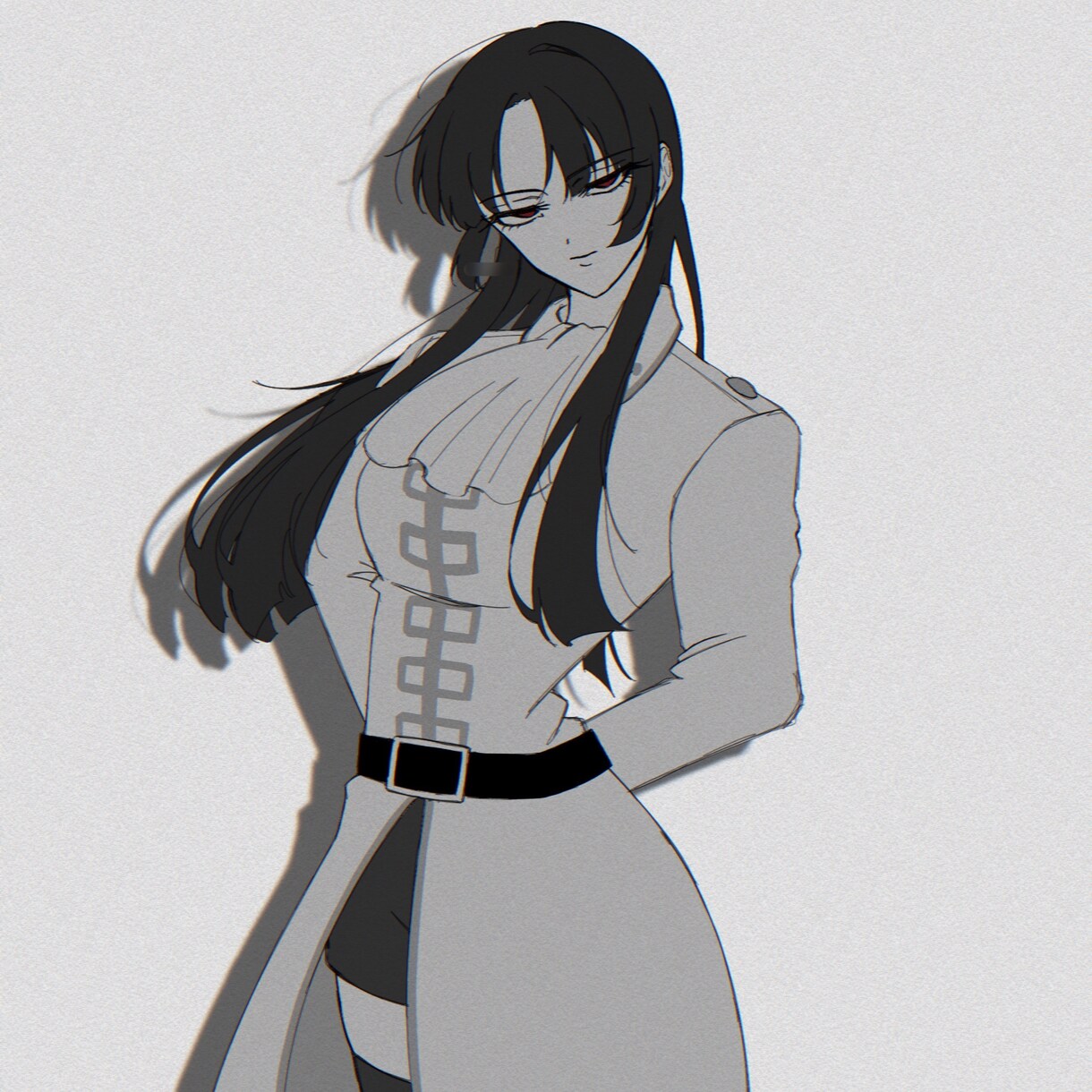 ダークでかっこいいイラスト描きます 鋭く刺すような目つきでこちらを見つめる絵描きます。 イメージ4