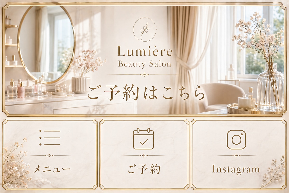 LINEリッチメニューデザイン作成します 目を引く、タップされるリッチメニューへ イメージ3