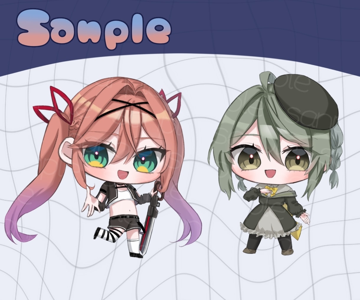 もちもちとしたちびキャラ制作します 商用利用可！可愛く丁寧に描きます！ イメージ3