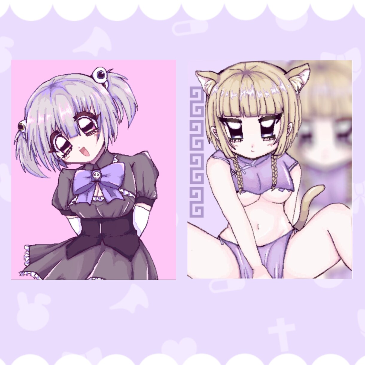 ドット調のかわいいイラスト描きます アイコン、一枚絵、似顔絵、お気軽にご相談ください。 イメージ2