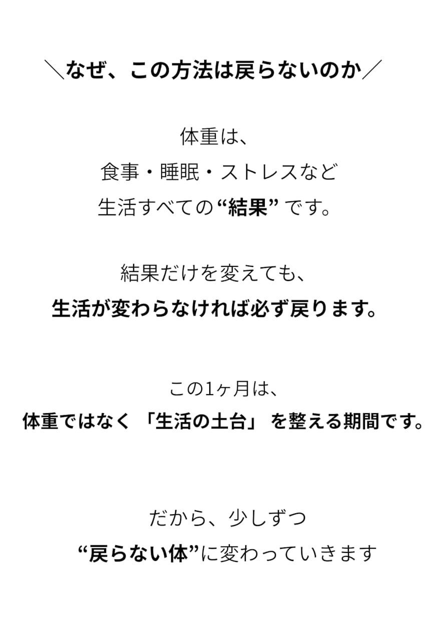 リバウンド防止|1ヶ月習慣改善PDF出します 何度も挫折した人のための“戻らない習慣設計” イメージ3