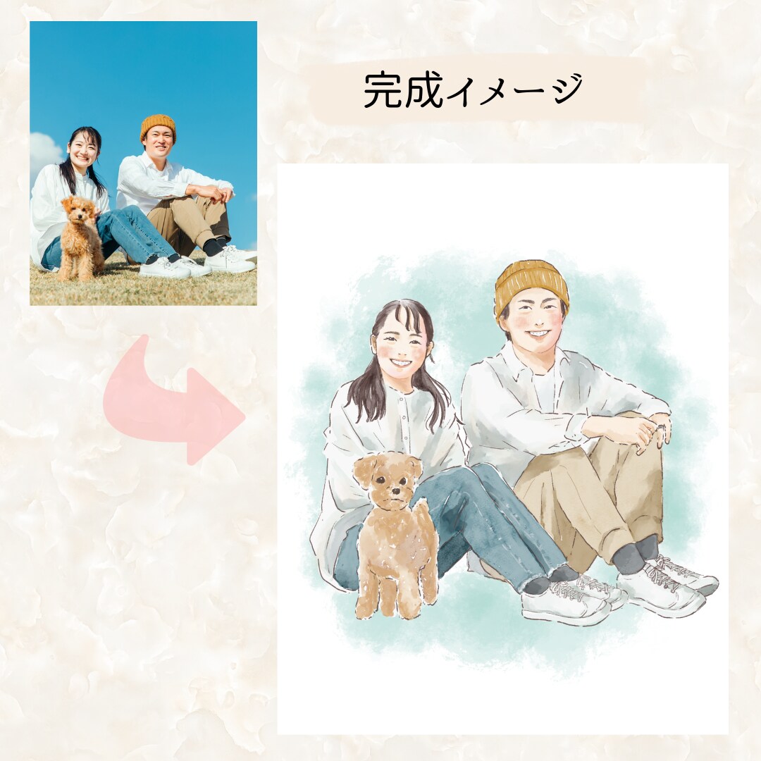 世界に一つだけの結婚証明書描きます ゲスト参加型 |結婚証明書｜ウェディングツリー似顔絵オーダー イメージ7