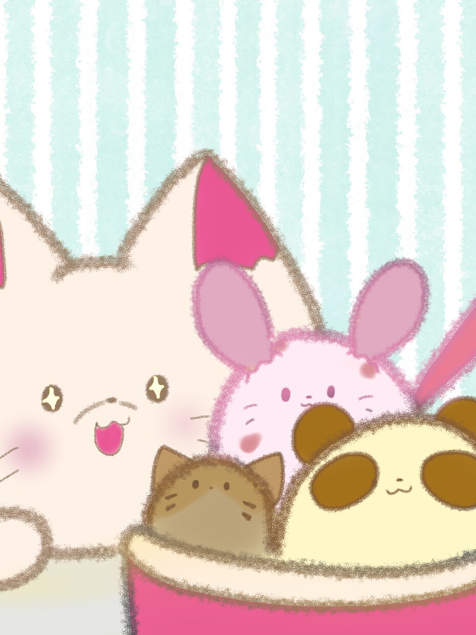 ゆるかわいい♡癒されるキュートな動物お描きします 人間キャラのマスコット化・動物のオリキャラ・ペット等 イメージ8