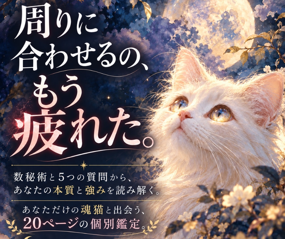 本当の自分を“あなただけの魂猫”から読み解きます 繰り返す毎日に疲れてしまっているあなたへ|癒しの鑑定 イメージ1