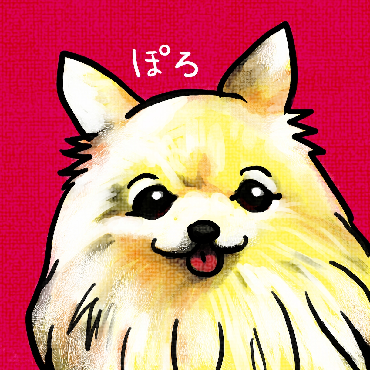 愛犬のアイコン描きます リアル寄りですがビビッドなイメージです イメージ2