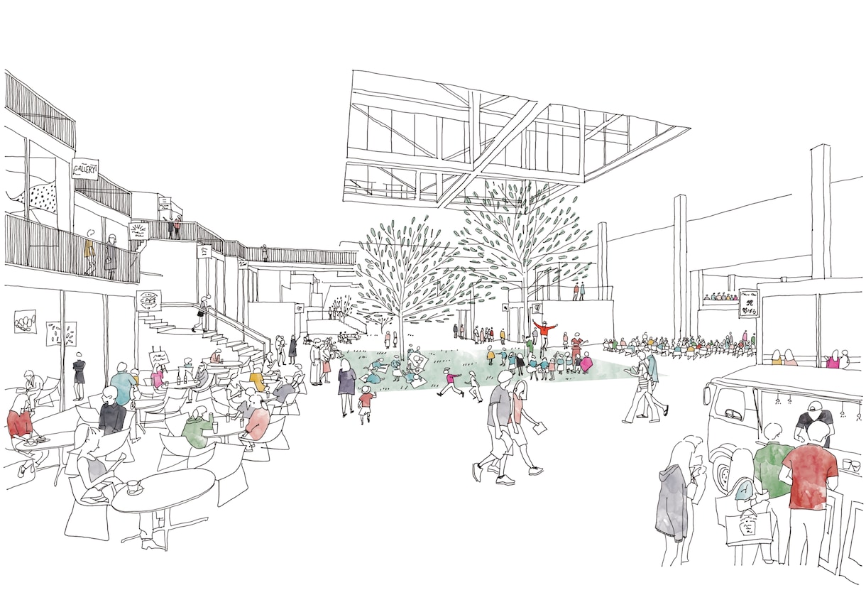 柔らかい雰囲気の手書き建築パースを描きます プレゼン資料やチラシの挿絵など幅広くご利用出来ます！ イメージ6