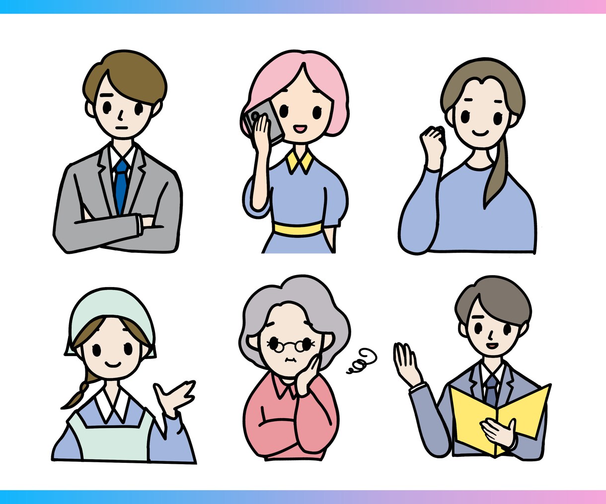商用OK◎シンプルかわいいイラスト描きます ビジネス、個人用、SNS、広告に。格安です。 イメージ5