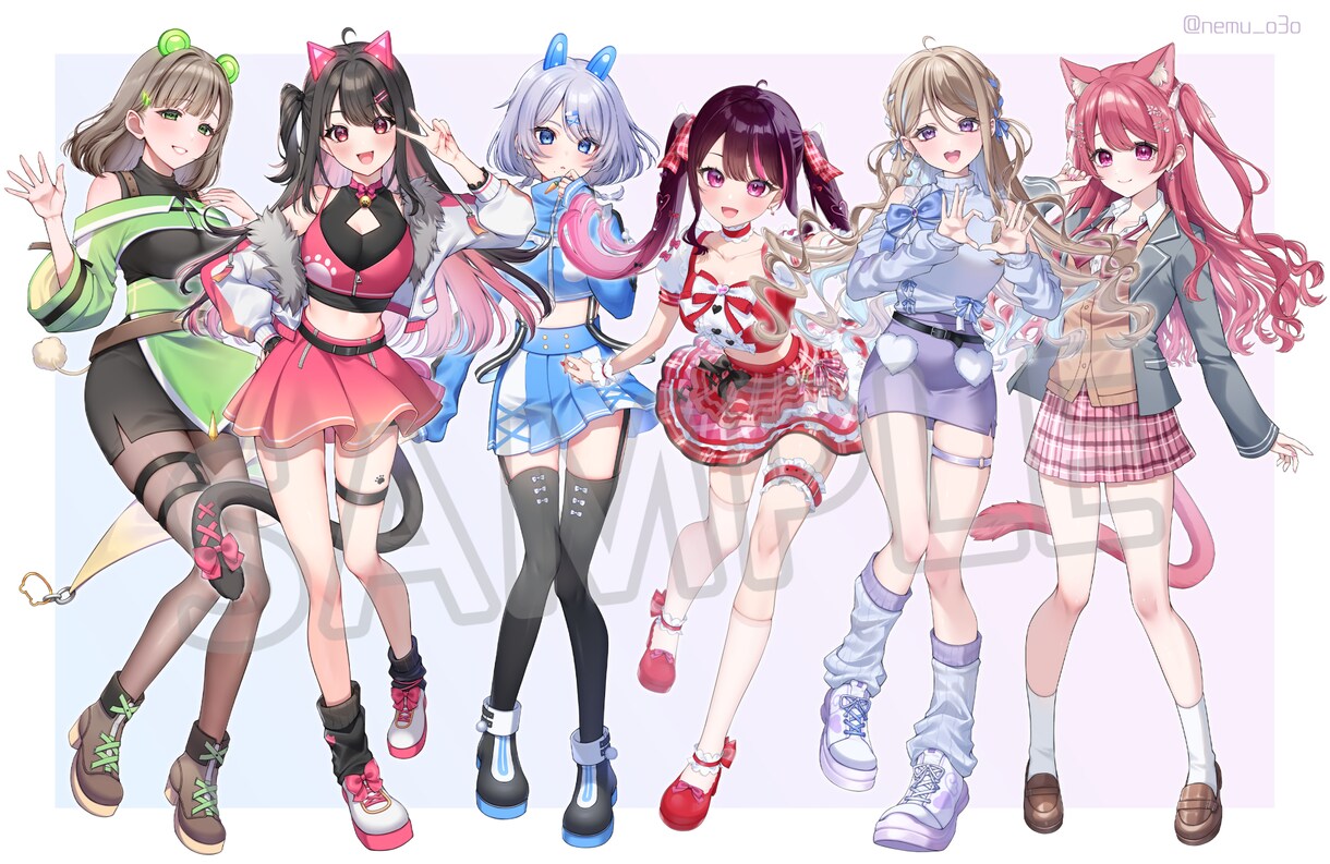立ち絵や一枚絵、ミニキャラ等を描きます 可愛く且つ綺麗めのイラストを描きます イメージ4