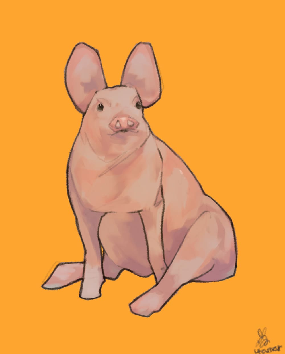 印象に残る質感のある動物イラストを描きます アイコンやグッズに使用可能な質感のあるイラストを作成致します イメージ2