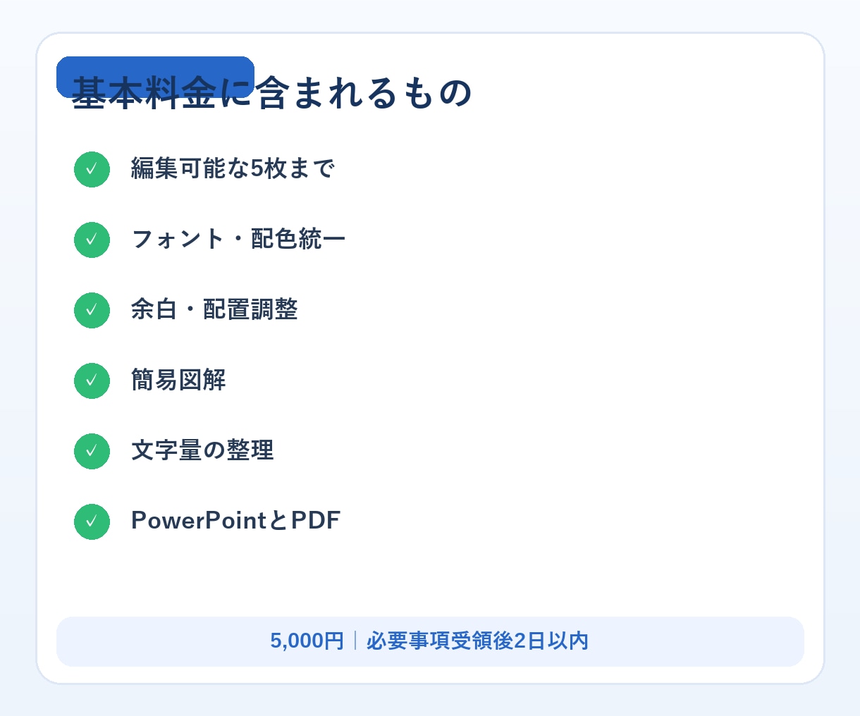 AI作成のPowerPointを整えます 5枚まで配置・配色・余白を2日で改善 イメージ2