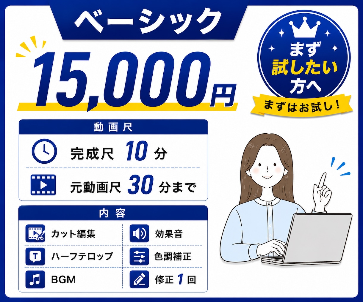 ビジネス系YouTube動画を編集します フルテロップ対応/サムネイル制作/継続依頼可 イメージ4