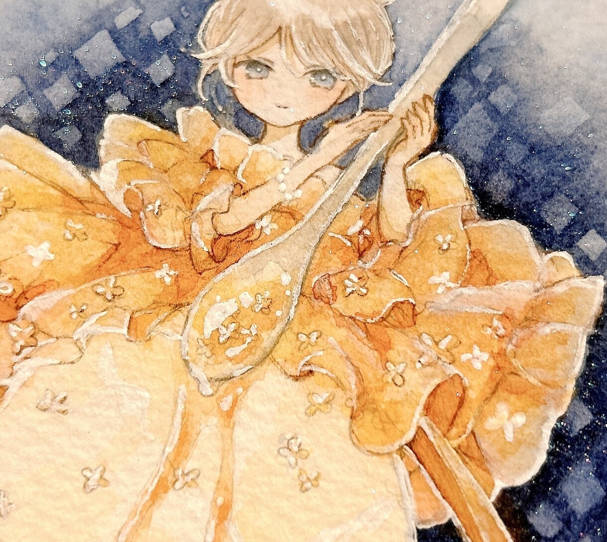 アナログの透明水彩を使ったSNSアイコンを描きます 淡く儚い雰囲気から濃く深い世界観まで水彩で表現します。 イメージ7
