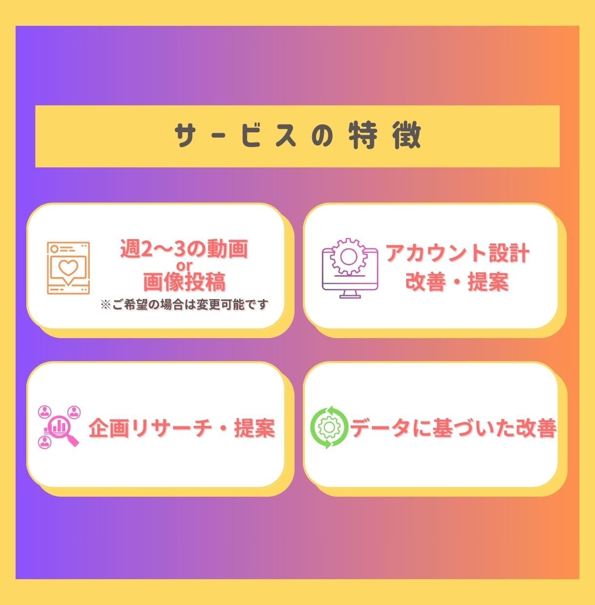 任せるならプロに！Instagram運用代行します プロマーケターがインスタを強化！集客・フォロワー獲得を支援！ イメージ4