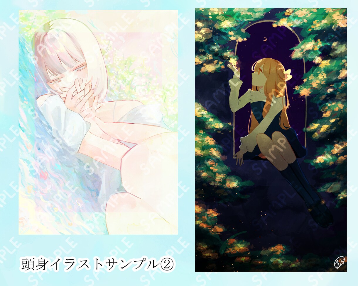 鮮やかでかわいい頭身イラストをお描きいたします 立ち絵、一枚絵等描きます！動画やSNS,グッズ用などに イメージ3