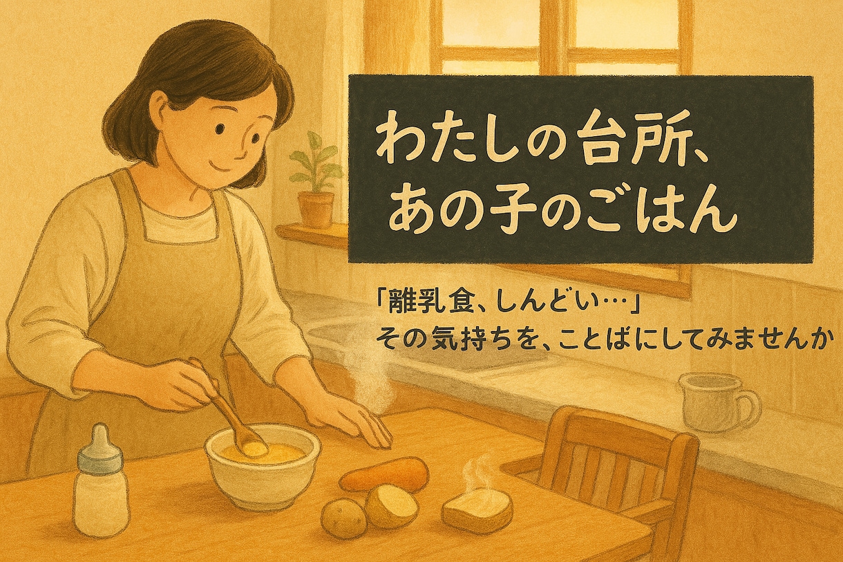 離乳食や育児に関する「こころの声」を整理します 〜管理栄養士×ママが寄り添う 3往復チャット相談〜 イメージ1