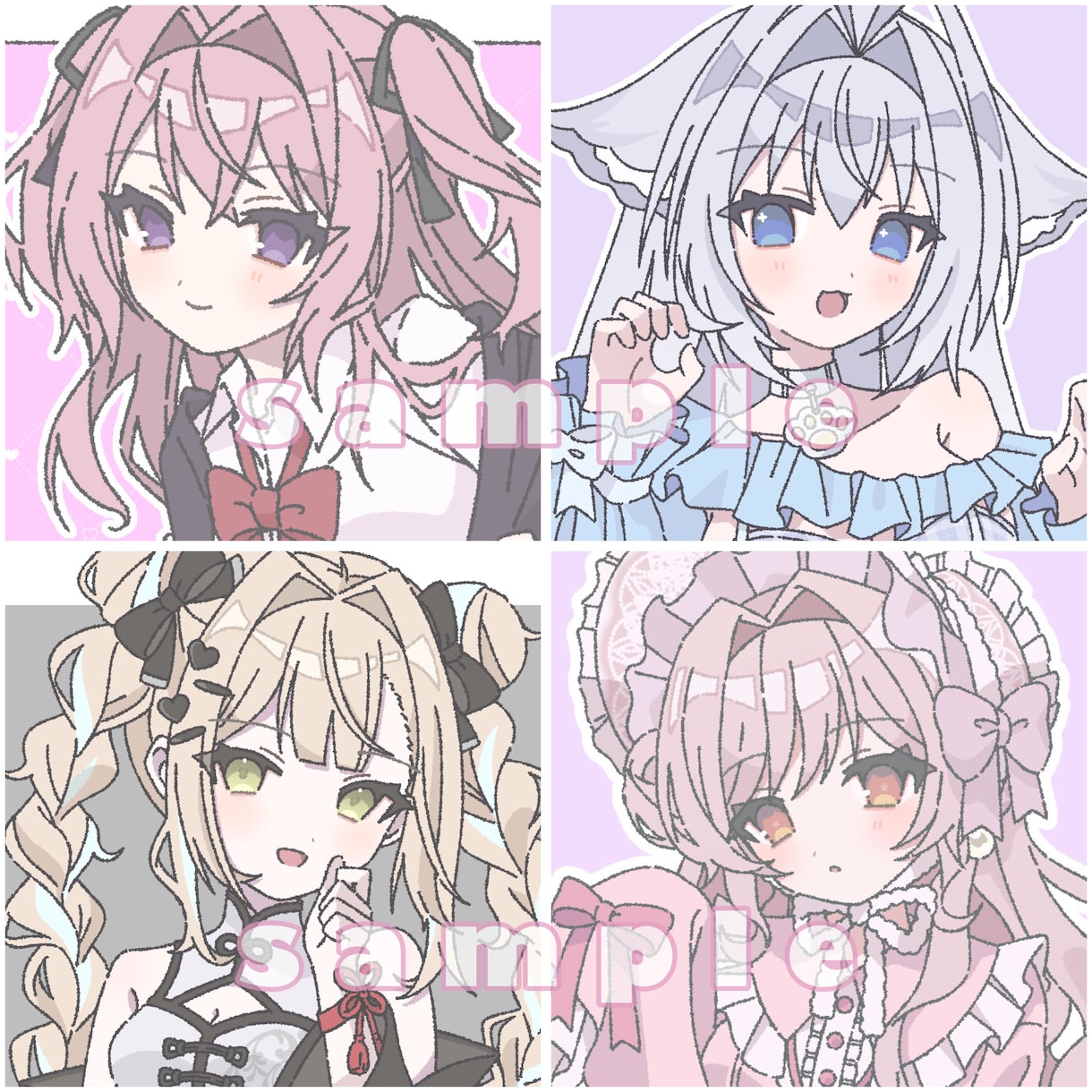 可愛いオリジナルイラストを制作いたします アイコンや動画用、MVなどにご活用ください！ イメージ6