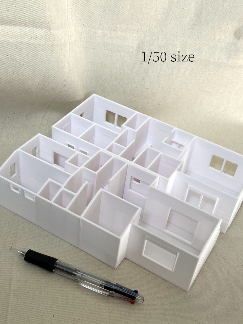 3Dプリンターで建築模型を作ります ご自宅や店舗を3Dプリンターで立体模型にしませんか？ イメージ3