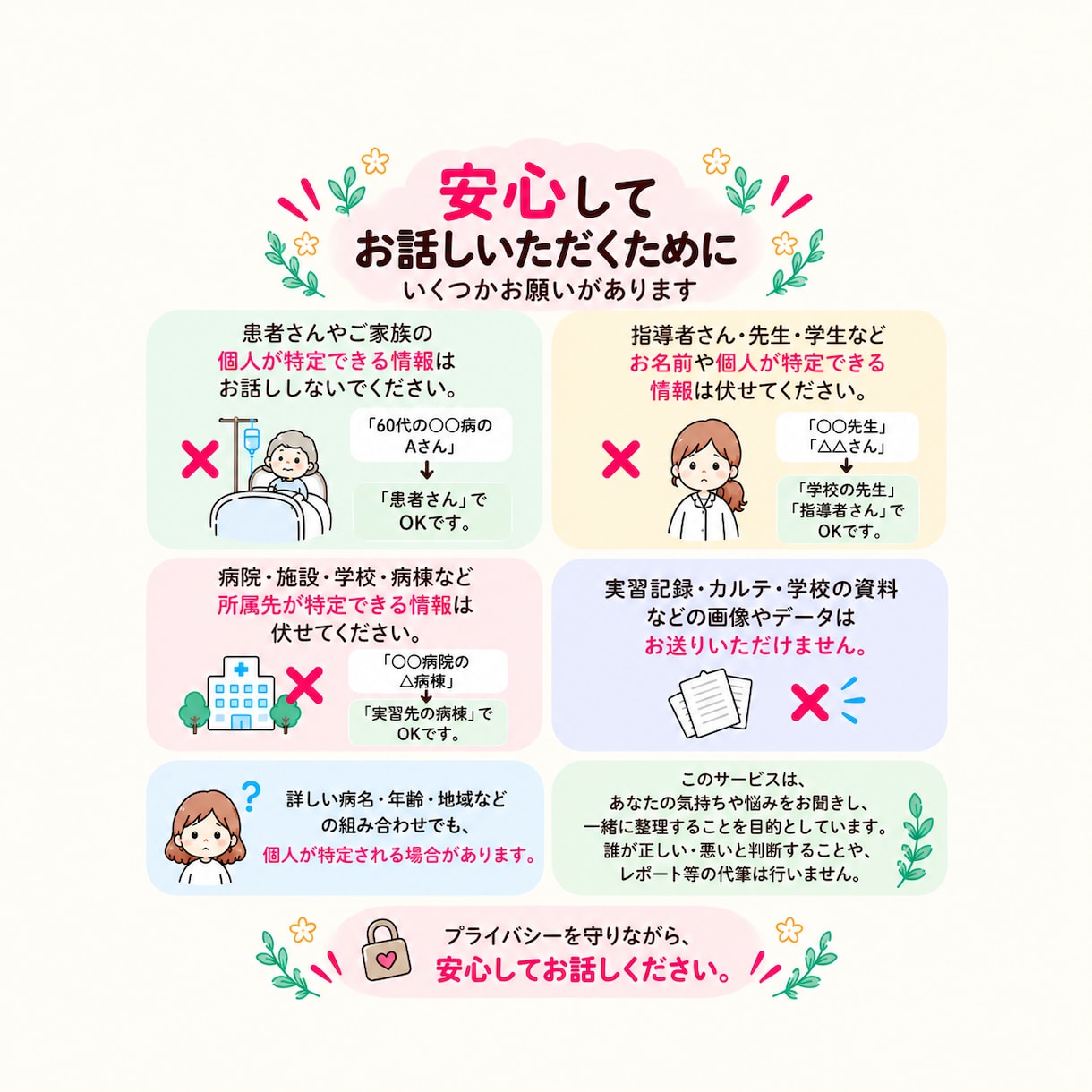 元大学教員が看護学生さんの実習の愚痴を聞きます 誰にも言えない「実習もうムリ…」を、そのまま話して大丈夫 イメージ5