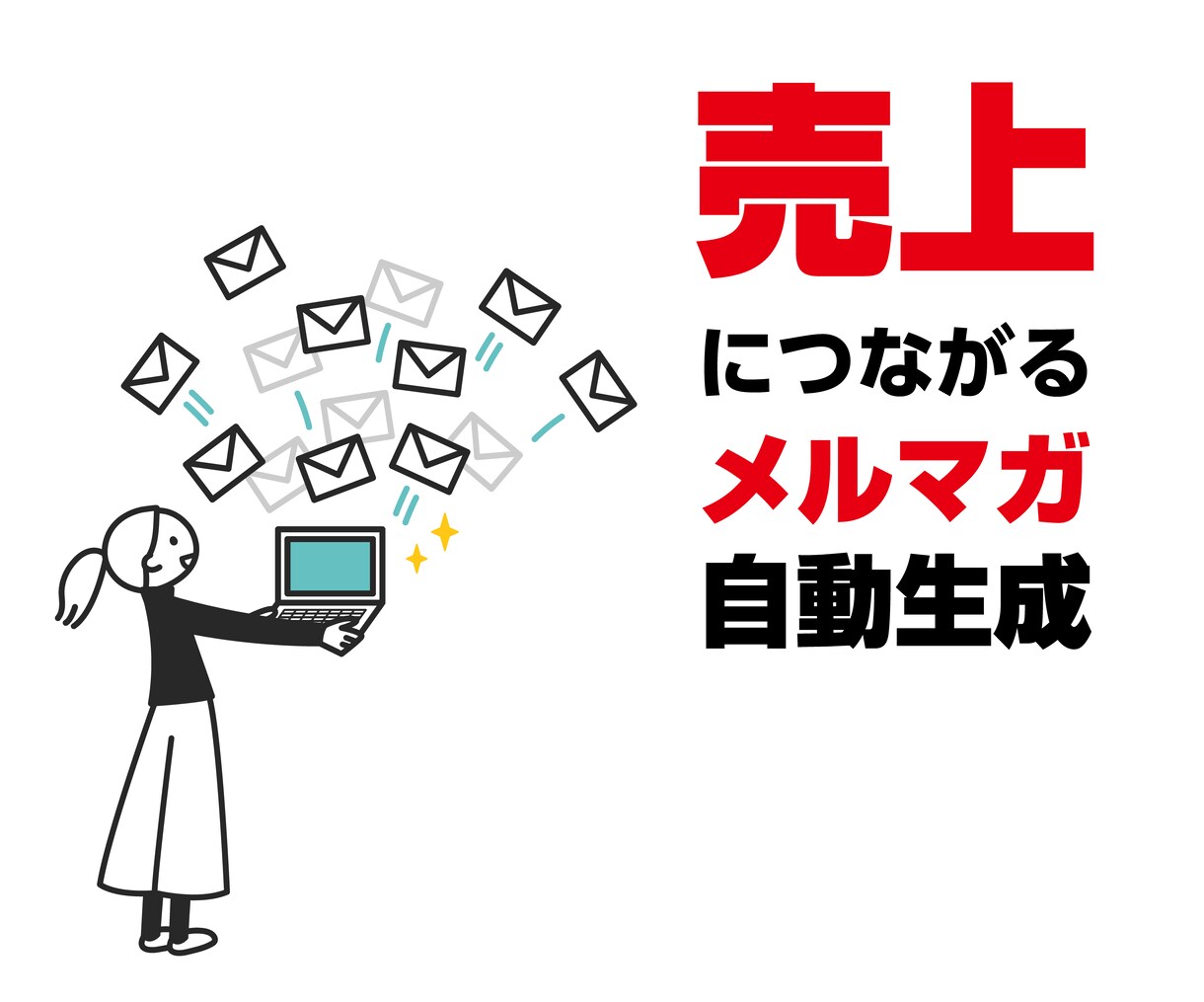 売上拡大につながるメルマガ自動生成AI提供します 2〜3分で売上に繋がるメルマガ完成｜「売れる文面構成」提案付 イメージ1