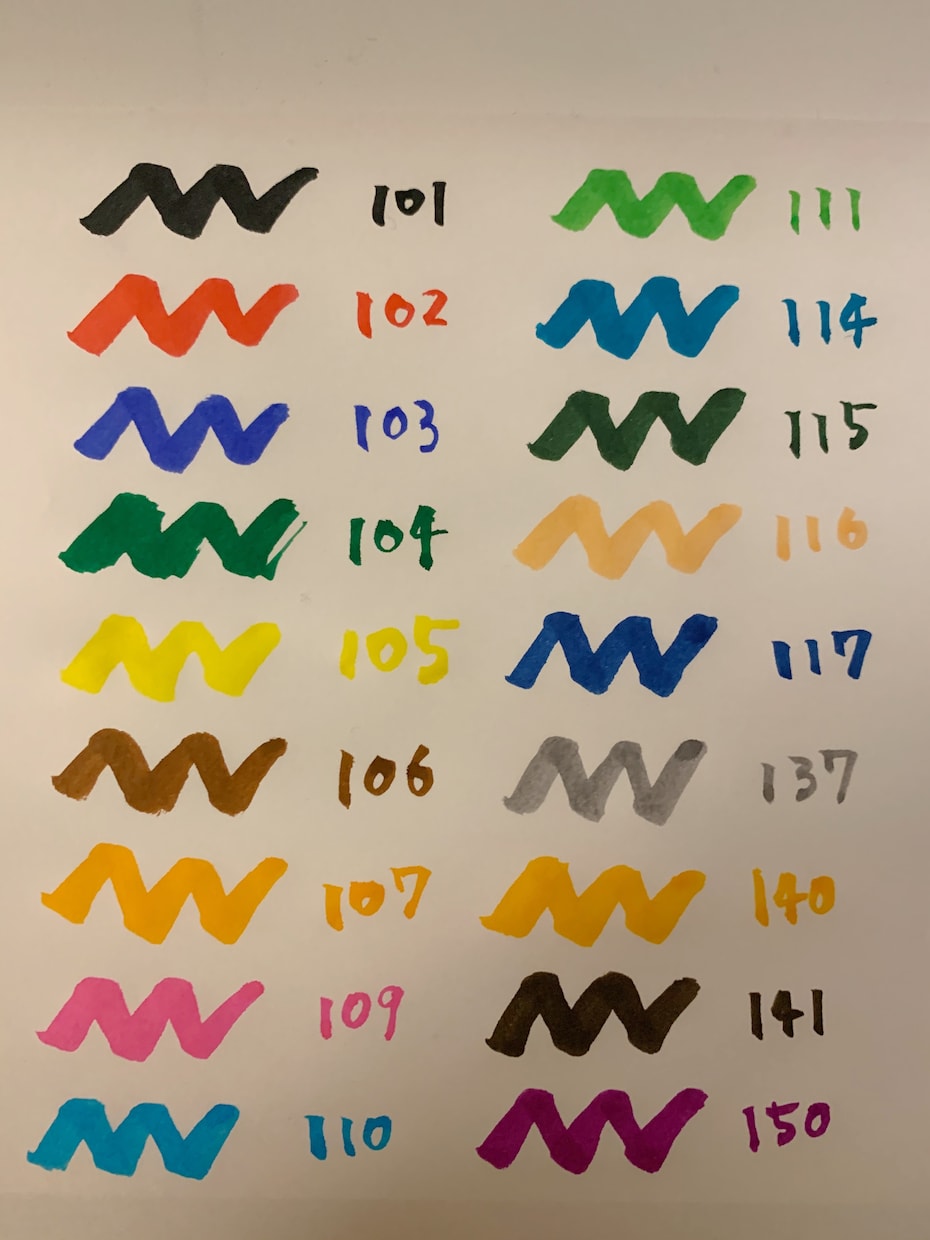 カラフルな筆文字で好きな言葉書きます 書道歴10年の経験者がお書きします イメージ2